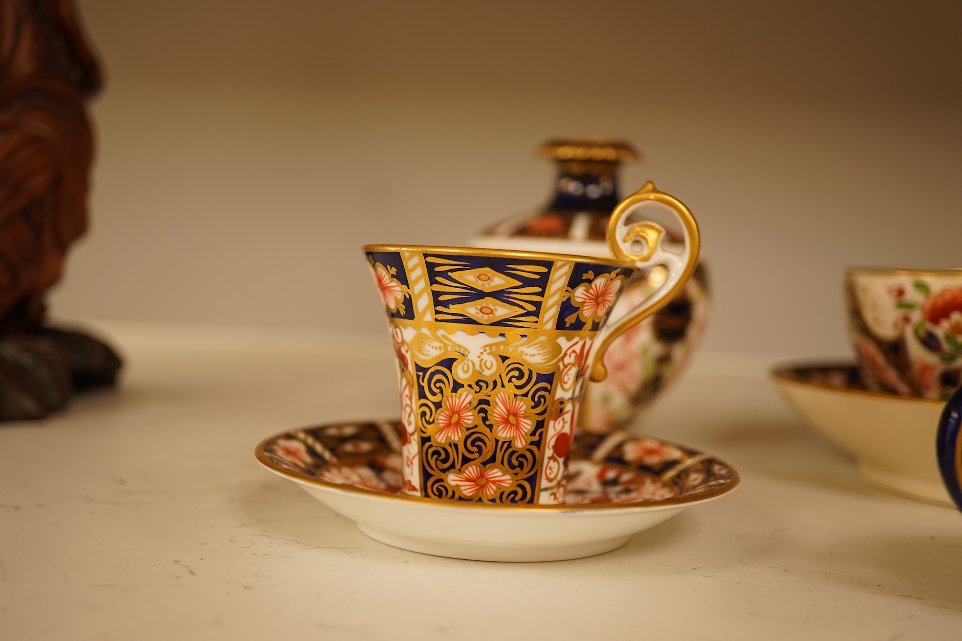 Twelve items of various patterns of Royal Crown Derby, largest item 27cm diameter